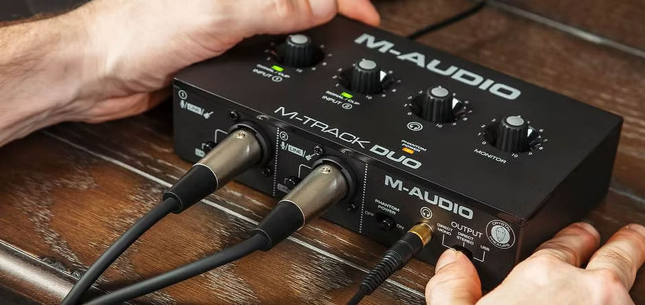 M-AUDIO M-TRACK DUO PROMO Goodear Entertainment — Entertainment & Beyond.