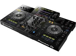 Pioneer DJ controller with dual decks and mixer for professional DJ performances and event entertainment