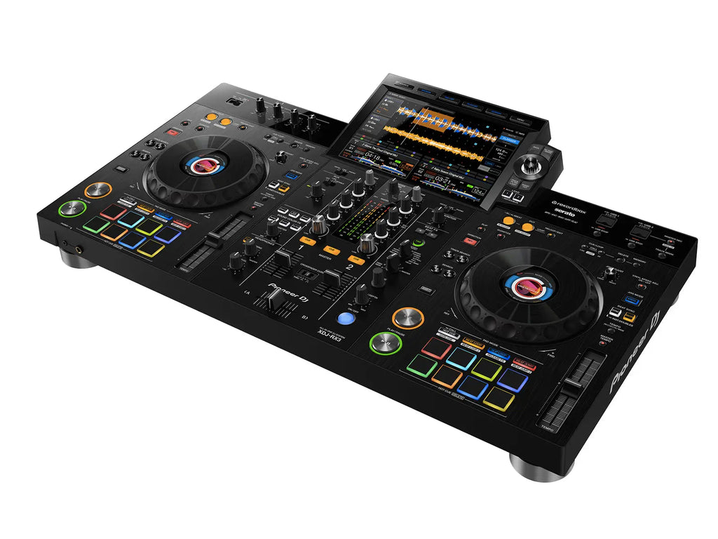 Pioneer DJ XDJ-RX3 all-in-one DJ controller with Serato, ideal for live music events and professional DJs